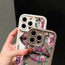 Lippenmuster Handyhülle kompatibel mit iPhone 17 16 15 14 13 12 und 11 Pro Modellen Sie ist stoßfest, fingerabdruckresistent, rutschfest und kratzfest und einfach zu tragen Das perfekte Geschenk für Familie Freunde und Ihre/n Partner/in Ideal für Geburtstage Weihnachten Ostern Valentinstag und andere Feiertage geeignet für alle Anlässe - Braun - Übersicht 10