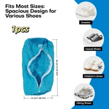 360° All-Round Shoe Washing Bag, Anti-Deformation Shoe Washing Bag, Efficient Shoe Washing Bag, Washing Machine Dedicated Slouchy Artifact, Household Machine Wash Laundry Bag, Shoe Protection Bag, Shoe Storage Washing Bag, Halloween Christmas Holiday Family Essential
