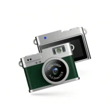 Cámara mini vintage HD 1080P Pro - Pantalla IPS de 0.96", Conexión OTG, Filtros de arte, Incluye tarjeta de memoria de 32GB, Diseño compacto y portátil, Excelente para vlogging y fotografía, Regalo de Navidad, Halloween, Acción de Gracias, Cumpleaños