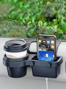1pc Car Cup Holder Drink Holder Side Door Window Phone Slot Hanging Storage Rack Organizer For Vehicle Car Interior Parts - Multicolor - View 10