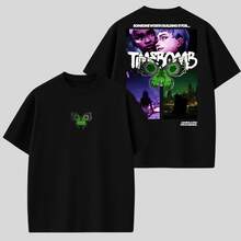 Camiseta Oversized Arcane Jinx E Ekko Timebomb Série Geek Camisa 100% Algodão