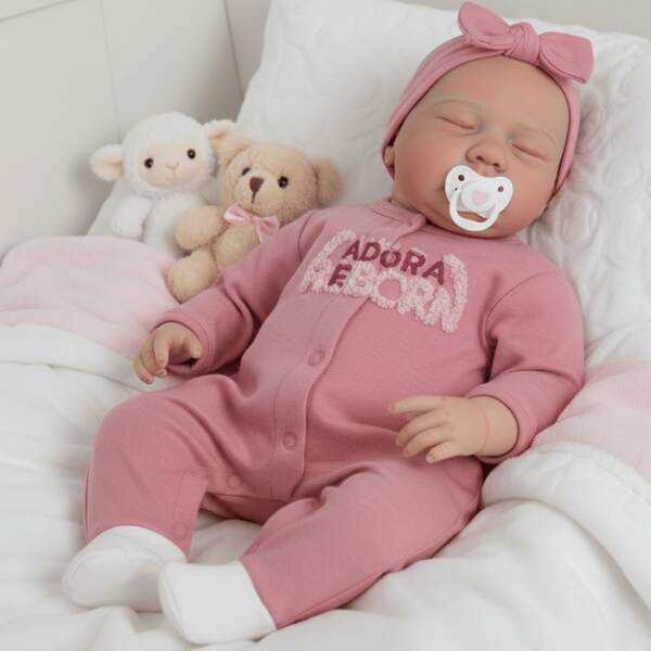 Bebê Boneca Reborn Siliconada Realista Pode dar Banho Em Promoção