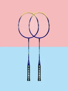 Two-Person Badminton Racket Iron Alloy All-In-One Racket Adult Student Sports Fitness Sports Goods Badminton Racket Wholesale