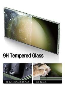 XINHONGYU 2 pièces Protecteur d'écran de confidentialité pour Galaxy S24 Ultra, prend en charge le déverrouillage par empreinte digitale, anti-reflet, anti-traces de doigts, verre trempé 9H+, sans bulles, compatible avec les coques de téléphone, convient également à la série Galaxy S21, S22, S23, S24, S25 Ultra - 2 pièces - Voir 2