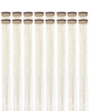 Bộ 6 kẹp tóc lấp lánh, dài 23,6 inch, phụ kiện tóc đính kim sa, chịu nhiệt, dành cho nữ (Màu vàng) - Vàng - Xem 13