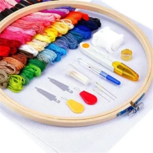 Complete Beginner Cross Stitch Embroidery Kit + Bag - Nhiều màu - Xem 1