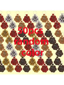 20 Stück Leder Haustier Haar Aufbewahrung Schlüsselanhänger, kreative Haustier Fell Sammel Hängedekoration, süßes Katzen- & Hunde-Haar Accessoire