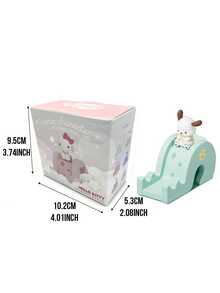 Giá đỡ điện thoại hình Pochacco chính hãng Sanrio – Pochacco màu trắng với tai nâu và quần áo màu vàng ngồi trên đế trượt màu xanh bạc hà, trang trí sao xanh và dấu chân vàng, đế silicon chống trượt, giá đỡ đa năng tương thích với iPhone/Android/Máy tính bảng, kích thước nhỏ gọn 10x4.5x7.4cm, đồ trang trí phòng dễ thương kiểu Kawaii và phụ kiện du lịch dành cho các bạn gái, thiếu niên và người sưu tầm Sanrio. - Pochacco - Xem 10