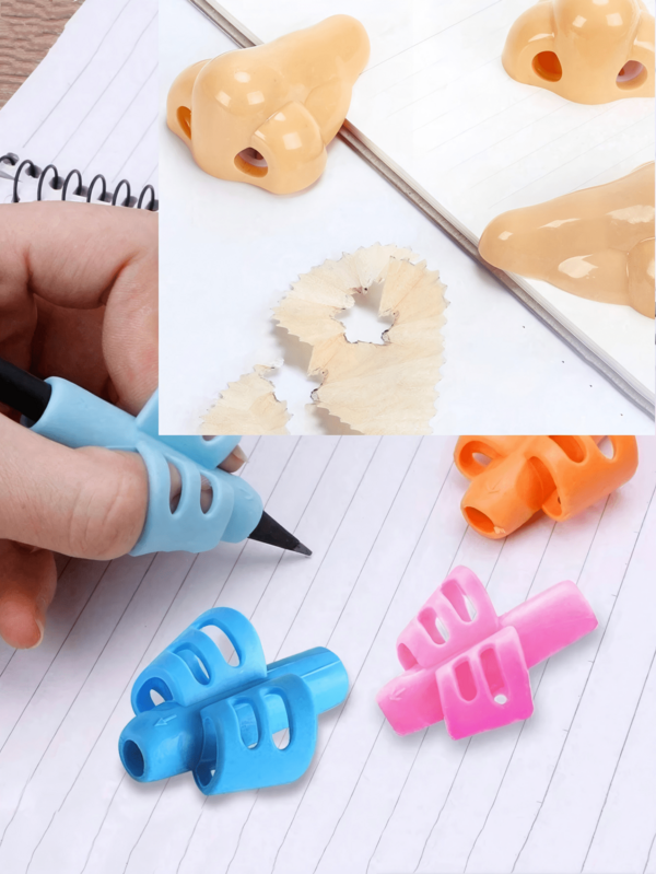 Interesting Pencil Sharpener, Fashionable And Cool Stationery, Novel Shaped Pencil Sharpener, Unique And Special Design, Fun School Supplies And Teacher Reward Gifts, Children's Pencil Grip, Pen Grip, Pen Holder, Posture Correction Training Writing Aids, Suitable For Preschoolers, Toddlers And Special Needs Children (Random Color), Christmas Gift