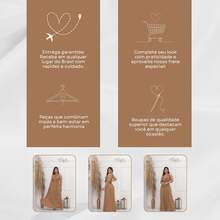 Women Dresses - 卡其色 - 查看 8