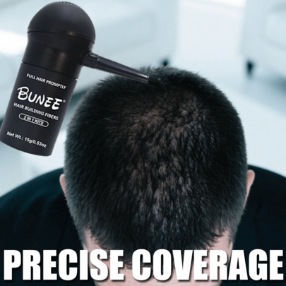 15g Hair Fiber Powder With Applicator, Ready To Use, Conceal Thinning Hairline, Essential For Dates And Business Trips