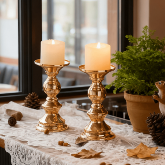 1pc/2pcs Wedding Pillar Candle Holders, Metal Candle Stand For Wedding Centerpiece Decor, Suitable For Wedding, Special Events, Party, Living Room (Candles Not Included)