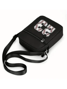 1件/2件装“永不放弃”字母图案印花Y2K街头风棒球帽及可调节斜挎包，男女通用户外运动帽和单肩包，送给自己和朋友的礼物