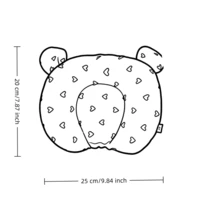 TDHD 1个印花婴儿U型枕，柔软透气防倾斜颈部支撑枕，四季通用，可水洗，20*25厘米 - 彩色 - 查看 4