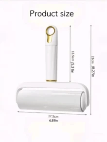 1件装豪华除毛器，可水洗粘毛滚筒，毛发去除工具，可水洗粘毛刷，适用于地毯、外套、灰尘