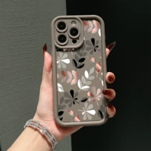 Blattmuster Handyhülle kompatibel mit iPhone 17 16 15 14 13 12 und 11 Pro Modellen Sie ist stoßfest, fingerabdruckresistent, rutschfest und kratzfest und leicht zu tragen Es ist das perfekte Geschenk für Familie, Freunde und Ihren Lebenspartner Es eignet sich perfekt für Geburtstage, Weihnachten, Ostern, Valentinstag und andere Feiertage – geeignet für alle Anlässe - Schwarz - Übersicht 5