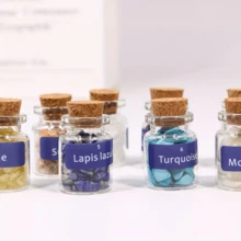 1 Bộ lọ đựng đá quý pha lê, pha lê mini, lọ đựng bùa chú, pha lê thật dùng làm vật dụng phù thủy, pha lê vụn đựng lọ đựng bùa chú, bộ pha lê cho người mới bắt đầu làm phù thủy, trang trí phòng - Nhiều màu - Xem 4