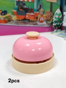 1pc Metal Buzzer Button, Calling Bell Buzzer Suitable For Front Desk Serving Bell, Pet Puzzle Button - Pink - View 8