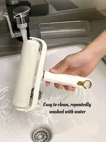 1件装豪华除毛器，可水洗粘毛滚筒，毛发去除工具，可水洗粘毛刷，适用于地毯、外套、灰尘