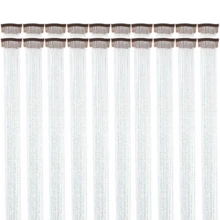 6pcs Shiny Hair Clips, 23.6 Inch Sequin Hair Clips, Heat Resistant Shiny Fairy Hair Accessories Set, Suitable For Women (Silver) - Silver - View 13