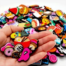 Random 20/30pcs Cute Cartoon  Series Shoe Charms Set, PVC Shoe Decorations For Beach Bag, Shoe Accessories Charms, Gift Idea For Birthday Christmas Valentine's Day Halloween Party Favors - 彩色 - 查看 5