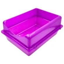 Large Cat Litter Box With Extension + Shovels - 葡萄 - 查看 3
