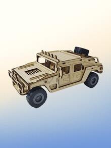 1 pieza Mesa de rompecabezas de madera, diseño simple e interesante de vehículo todoterreno - Multicolor - Ver 5