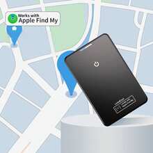 Slim Card Wallet Locator, Global Smart Positioning Card, Airtag Apple Version, GPS Tracker, Airtag Apple Anti-Lost Alarm, Wallet Locator, Slim Card, Convenient To Carry, Standby For Half A Year, Can Be Placed In Backpack, Wallet, Etc., Support Wireless Charging And Reusable, Compatible With Apple "Find My" System, Only For IOS, One-Click Search, Remote Precise Search, Long-Lasting Battery, Car Locator