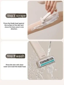 2pcs Women's Manual Hair Removal Razor, Underarm, Leg, Bikini Area Trimmer, Portable - Multicolor - View 4