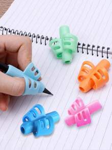 Apontador de lápis interessante, artigo de papelaria moderno e estiloso, apontador de lápis com formato inovador, design único e diferenciado, material escolar divertido e ótimo presente para professores, apoio para lápis infantil, suporte para caneta, porta-canetas, auxiliar de escrita para correção postural, adequado para crianças em idade pré-escolar, bebês e crianças com necessidades especiais (cor aleatória)