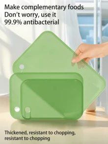 1/3pcs Marble-Patterned Chopping Board Set, Kitchen Food Prep Board, Cooked/Uncooked Separation, Household Fruit Cutting Board, Children's Food Prep Board - Multicolor - View 11