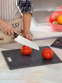 1/3pcs Marble-Patterned Chopping Board Set, Kitchen Food Prep Board, Cooked/Uncooked Separation, Household Fruit Cutting Board, Children's Food Prep Board - Multicolor - View 3