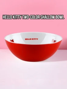 Dwukolorowa płytka miska Hello Kitty