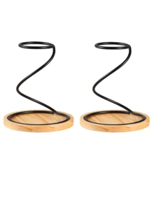 1 Set Coffee Cup Holder, Including Base, Valentine's Day Gift, Bathroom Decor, Provides Simple And Convenient Storage Solution For Coffee And Tea Lovers. Perfect Gift For Dad, Boyfriend, Coffee Enthusiasts. Home Kitchen Coffee Service Set (Black Set) Spiral Coffee Drip Rack, Includes Reusable Metal Filter, Manual Drip Coffee Stand, Cup Holder, Paper Filters. Black Coffee Accessories: Cup Holder, Filter, Retro Drip Coffee Cup Rack And Funnel Holder - Multicolor - View 20