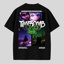 Camiseta Oversized Arcane Jinx E Ekko Timebomb Série Geek Camisa 100% Algodão