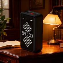 LED大屏幕显示，便携式数字秒表，带磁性底座，自律倒计时器，静音计时器，多功能计时器，适用于健身、瑜伽、跑步、学习，是运动员、专业人士和学生的理想礼物，也是圣诞节、万圣节和生日的完美选择。 - 黑色 - 查看 2