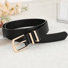 Set de 3 cinturones para mujer - Hebilla dorada, Negro/Marrón/Beige, cinturones versátiles para todas las estaciones para combinar con vestidos, pantalones, faldas - Casual, boda, fiesta, uso diario - Regalo ideal para mujeres, cinturones de moda de alta gama, cinturones talla grande, cinturones para vestidos largos, cinturones decorativos anchos, bandas elásticas para la cintura, accesorios de ropa, estilo vintage casual, artesanía de alta calidad, atuendo de oficina - Multicolor - Ver 3