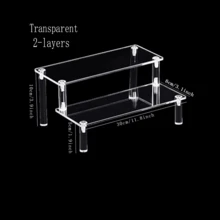 1pc Black Acrylic Multi-Tier Perfume Display Stand, Multifunctional Storage Organizer,Makeup Bag,Travel Essential - Black - View 15