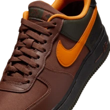Nike Air Force 1 Classic, Versatile, Breathable, Low-Top Sneakers, Unisex, Brown CK2630-201