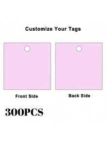 50/100 2.3-Inch Custom Square Hang Tags Jute Twine Printable DIY Paper Labels For Wedding Party Packaging, Thank You Tags - Pattern - View 59