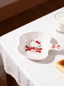 Hello Kitty Single-Ear Orange Bowl,Adorable & Functional Tableware,Ideal for Breakfast, Lunch, Dinner, Snacks, Perfect Gift for Hello Kitty Fans & Collectors, Ideal for Home, Office, Teens Room, Party Supplies, Unique Design, Hot Stylish Item - 查看 5