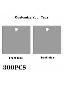 50/100 2.3-Inch Custom Square Hang Tags Jute Twine Printable DIY Paper Labels For Wedding Party Packaging, Thank You Tags - Pattern - View 56