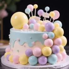 Assorted Size Mixed Cake Decorating Tools, Vibrant Color Combination Suitable For Various Sized Cake Balls And Foam Decorations - Essential For Wedding, Birthday, Thanksgiving, Christmas, Halloween Baking - Multicolor - View 6