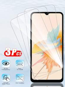 3片装高清钢化玻璃屏幕保护膜,兼容三星Galaxy S25、S25+、S25 Ultra、Pixel 9、9A、9 Pro、9 Pro XL,全屏覆盖,易于安装,晶莹剔透,无气泡,防刮防碎,适合节日/生日/送给家人/朋友/男朋友/女朋友 - 無色 - 查看 2