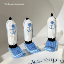 Crab Burger King Employee Knit Beanie Hat, Cute Cartoon Octopus & Duck Bill Hair Clips For Women - Multicolor - View 5