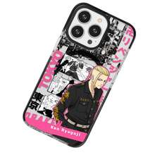 Funda Compatible con iPhóne Premium Macsafe Tokio Rebenyers Drekan Quen Ryuguyi Sub-comandante Tokio Manji Anime Manga Protector para Carcasa Anticaídas a Prueba De Golpes TPU. - Negro - Ver 2