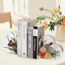 6Pcs Resin Molds Silicone, Epoxy Resin Casting Molds, Craft Silicone Molds For DIY Flower Preservation Bookends Art (Large, Hexagon+Heart+Square) - 環氧樹脂模具 - 查看 4