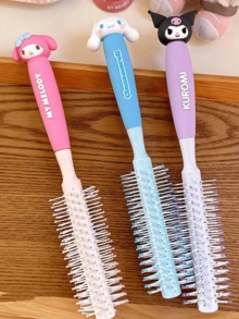 Ionic Ceramic Round Hair Brush, Official Licensed Anti-Static Heat-Resistant Hair Styling Tool With Soft Bristles, Ergonomic Handle For Comfortable Grip, Perfect For Detangling, Smoothing And Adding Volume To Hair, Ideal Gift For Anime Fans And Hair Care Enthusiasts, Suitable For Daily Use, Travel, Salon, Gift For Her, Popular Character Merchandise - Big Ear Dog Curling Comb - View 7