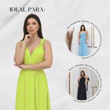 Women Dresses - Lime Green - View 5