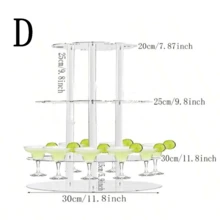 1pc Acrylic Transparent Champagne Tower Display Stand, Suitable For Party, Wedding, School Celebration - Transparent - View 15